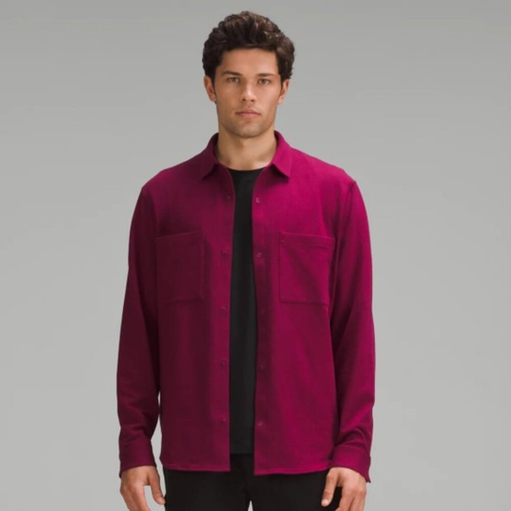 Lululemon Men's Soft Knit Overshirt - Burgundy